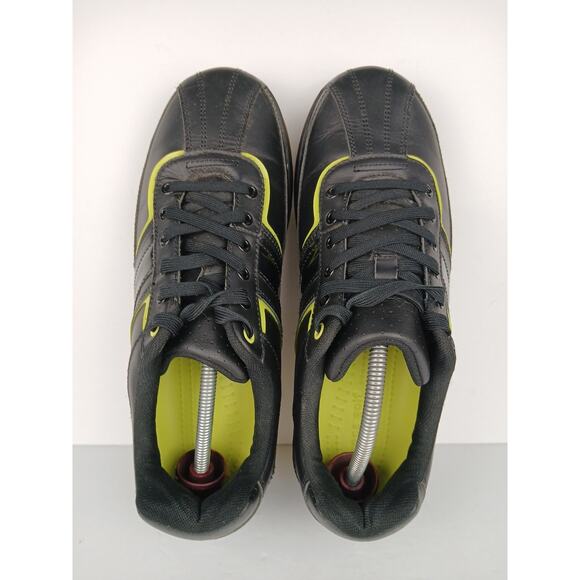 Crocs Golf Shoes Men\'s Size 10M Black/ Yellow Green Athletic Sneakers